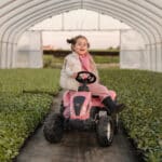 FALK Traktor Country Star Różowy na Pedały + Przyczepka i Klakson 2-5Lat. - 005
