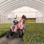FALK Traktor Country Star Różowy na Pedały + Przyczepka i Klakson 2-5Lat. - 007