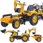 FALK Traktor na Pedały Komatsu Koparko-Ładowarka z Przyczepą 3-7 lat - 001