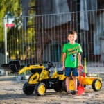 FALK Traktor na Pedały Komatsu Koparko-Ładowarka z Przyczepą 3-7 lat - 002