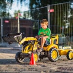 FALK Traktor na Pedały Komatsu Koparko-Ładowarka z Przyczepą 3-7 lat - 004