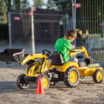 FALK Traktor na Pedały Komatsu Koparko-Ładowarka z Przyczepą 3-7 lat - 005