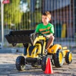 FALK Traktor na Pedały Komatsu Koparko-Ładowarka z Przyczepą 3-7 lat - 006