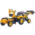 FALK Traktor na Pedały Komatsu Koparko-Ładowarka z Przyczepą 3-7 lat - 008