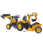 FALK Traktor na Pedały Komatsu Koparko-Ładowarka z Przyczepą 3-7 lat - 010