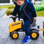 FALK Traktorek JCB Pomarańczowy z Przyczepką od 1-3 lat - 004