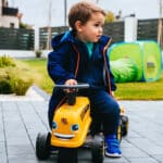 FALK Traktorek JCB Pomarańczowy z Przyczepką od 1-3 lat - 008