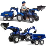 FALK Traktor na Pedały New Holland T8 z Koparką i Przyczepą 3-7 lat - 001