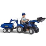 FALK Traktor na Pedały New Holland T8 z Koparką i Przyczepą 3-7 lat - 011