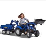 FALK Traktor na Pedały New Holland T8 z Koparką i Przyczepą 3-7 lat - 012