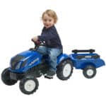 FALK Traktor na Pedały New Holland z Przyczepą i Otwieraną Maską 2-5 lat - 001