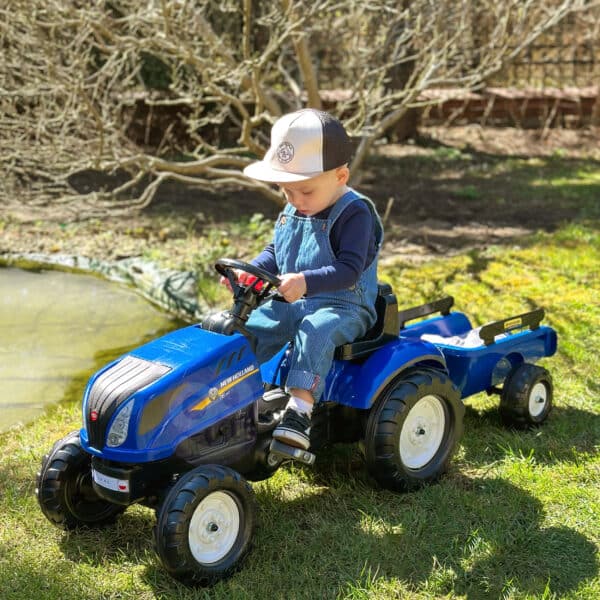 FALK Traktor na Pedały New Holland z Przyczepą i Otwieraną Maską 2-5 lat - 006