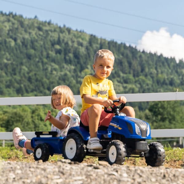 FALK Traktor na Pedały New Holland z Przyczepą i Otwieraną Maską 2-5 lat - 016