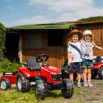 FALK Traktor na Pedały Massey Ferguson 8740S z Łyżką i Przyczepą 3-7 lat - 002
