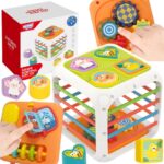 WOOPIE BABY Kostka Edukacyjna Sorter 4w1 Kształty 18m+ - 001
