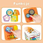 WOOPIE BABY Kostka Edukacyjna Sorter 4w1 Kształty 18m+ - 002