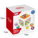WOOPIE BABY Kostka Edukacyjna Sorter 4w1 Kształty 18m+ - 006