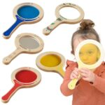 MASTERKIDZ 5 Drewnianych Paletek Lupy z Kolorowymi Soczewkami - 001