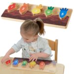 Edukacyjny Ogród z Warzywami Masterkidz – Drewniany Sorter Liczb i Kolorów - 001