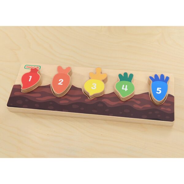 Edukacyjny Ogród z Warzywami Masterkidz – Drewniany Sorter Liczb i Kolorów - 005