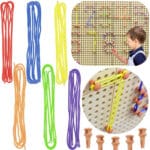 MASTERKIDZ Zestaw Kołeczki i Sznurki - Do Tablicy Naukowo-Kreatywnej STEM - 001
