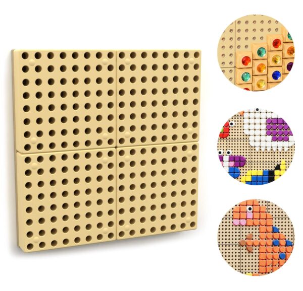 MASTERKIDZ Panel Ścienny Tablica Naukowa Kreatywna STEM + Panel Monatażowy   40 x 40 (cm) - 001