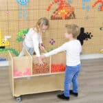 MASTERKIDZ Panel Ścienny Tablica Naukowa Kreatywna STEM + Panel Monatażowy   40 x 40 (cm) - 012