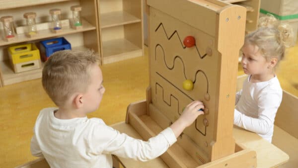 Logiczny Sorter Przesuwny Masterkidz – Tablica Sensoryczna STEM 3+ - 004