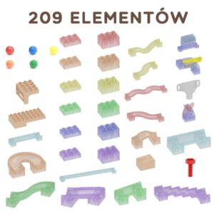 MASTERKIDZ Zestaw Konstrukcyjny Tor dla Piłek Tablica STEM 209elementów - 003