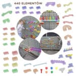 MASTERKIDZ Zestaw Konstrukcyjny Tor dla Piłek Tablica STEM 440elementów - 001