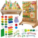 MASTERKIDZ Zestaw Klocków Konstrukcyjnych Tor Kulkowy STEM 359 el. - 001