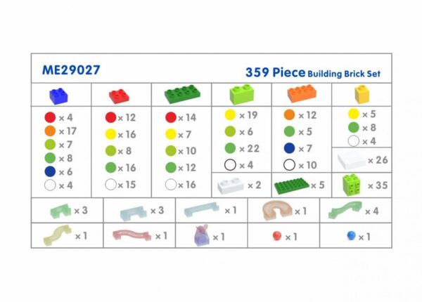 MASTERKIDZ Zestaw Klocków Konstrukcyjnych Tor Kulkowy STEM 359 el. - 004
