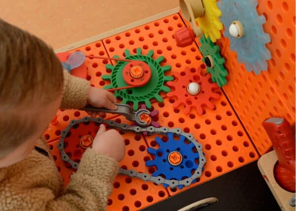 MASTERKIDZ Drewniany Warsztat XXL Montessori STEM z Narzędziami + Akcesoria - 006