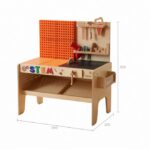 MASTERKIDZ Drewniany Warsztat XXL Montessori STEM z Narzędziami + Akcesoria - 013