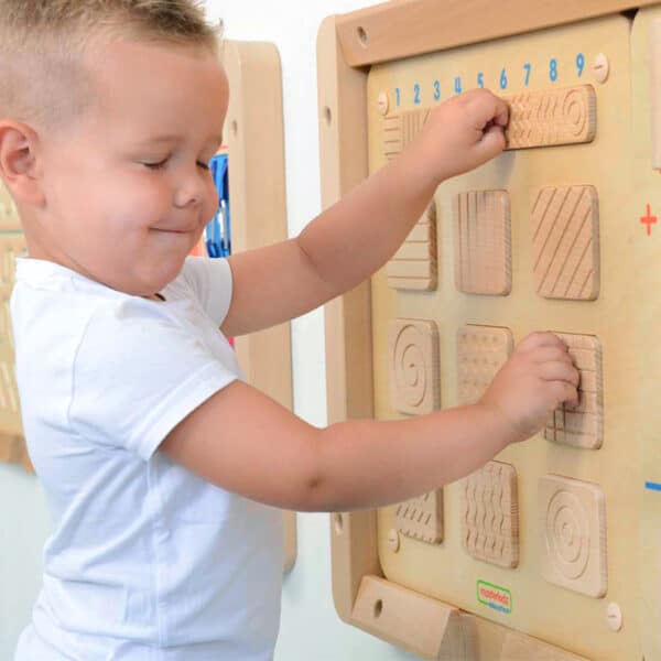 MASTERKIDZ Sensoryczna Tablica Ścienna Rozpoznawanie Faktury Powierzchni - 002