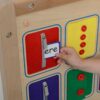 MASTERKIDZ Tablica Ścienna Otwieranie I Zamykanie Zamków Suwaki Guziki Montessori - 006