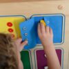 MASTERKIDZ Tablica Ścienna Otwieranie I Zamykanie Zamków Suwaki Guziki Montessori - 007