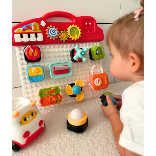 WOOPIE BABY Montessori Tablica Manipulacyjna Kolorowy Panel Aktywności - 002