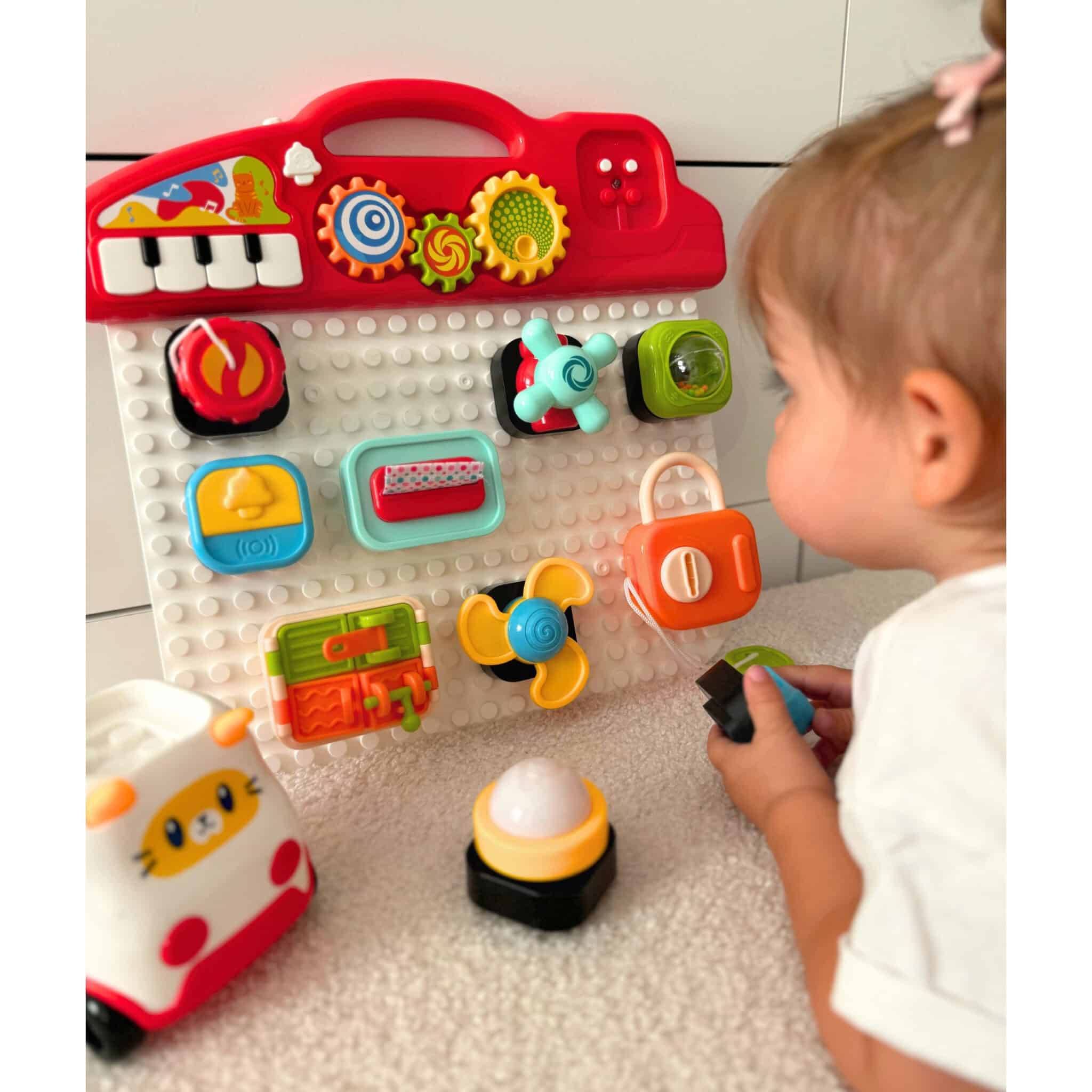 WOOPIE BABY Montessori Tablica Manipulacyjna Kolorowy Panel Aktywności - 002