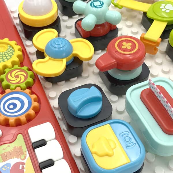 WOOPIE BABY Montessori Tablica Manipulacyjna Kolorowy Panel Aktywności - 007