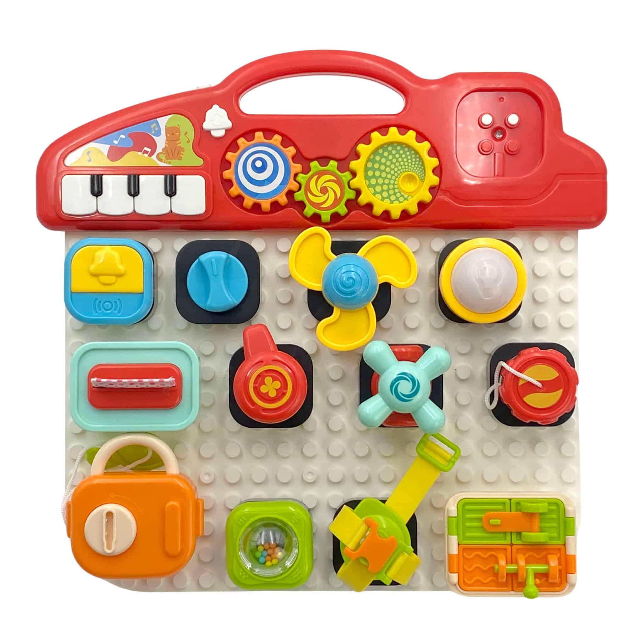 WOOPIE BABY Montessori Tablica Manipulacyjna Kolorowy Panel Aktywności - 010