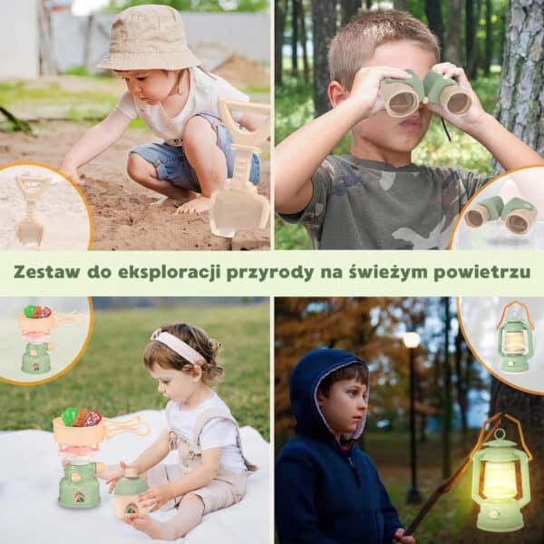 WOOPIE Discovery Zestaw Małego Odkrywcy Namiot Kempingowy XXL na Biwak 15 el. - 003