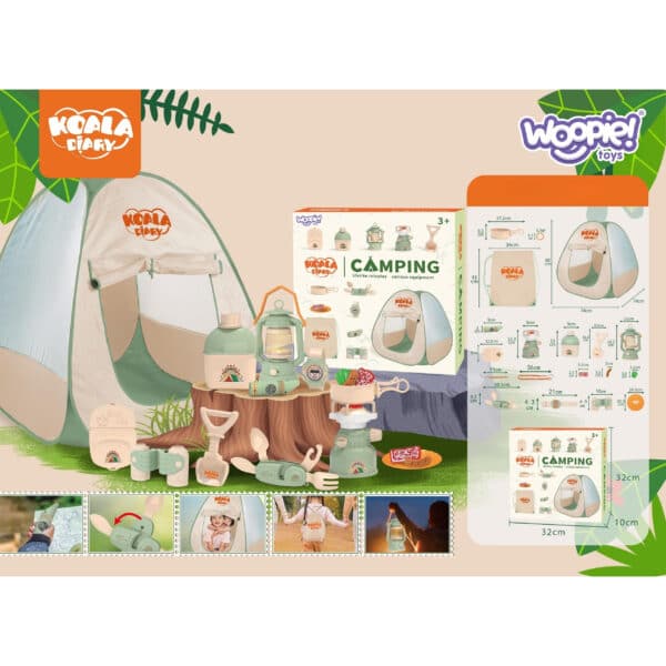 WOOPIE Discovery Zestaw Małego Odkrywcy Namiot Kempingowy XXL na Biwak 15 el. - 004