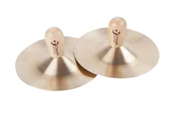 CLASSIC WORLD EDU Instrument Muzyczny Talerze (9 cm) dla Dzieci 2 szt. - 004