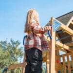 AXI Mitch play tower - Duży Plac Zabaw Drewniany Zjeżdżalnia Hustawki Ścianka Wspinaczkowa + Wieża - 012