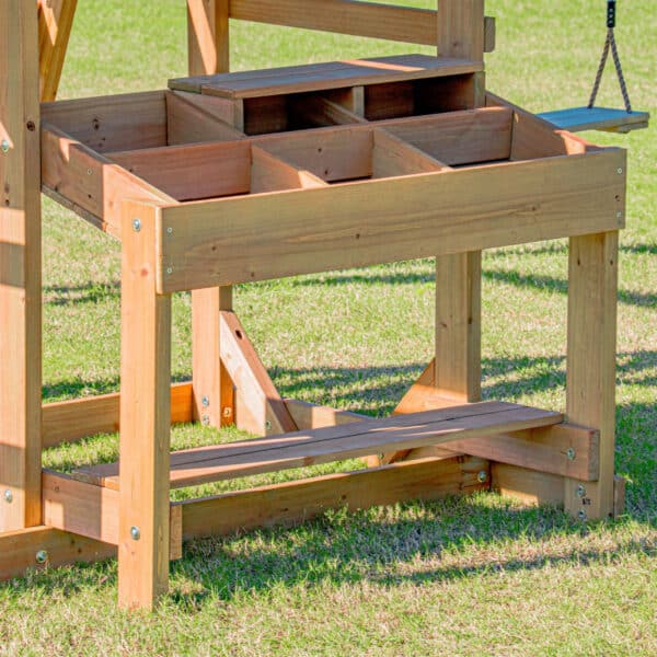 AXI Mitch play tower - Duży Plac Zabaw Drewniany Zjeżdżalnia Hustawki Ścianka Wspinaczkowa + Wieża - 014
