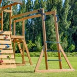 AXI Mitch play tower - Duży Plac Zabaw Drewniany Zjeżdżalnia Hustawki Ścianka Wspinaczkowa + Wieża - 015