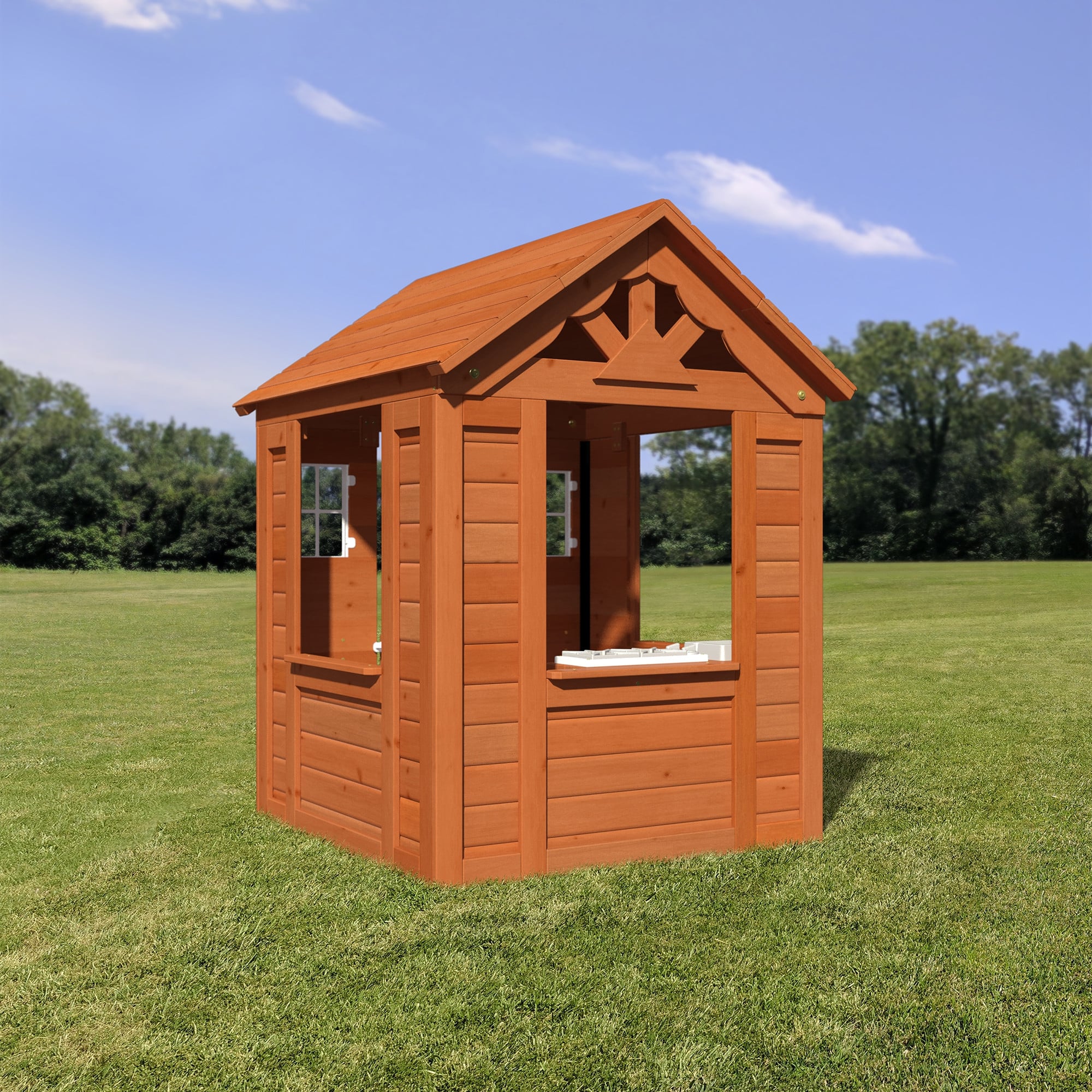 BACKYARD DISCOVERY Drewniany Domek Ogrodowy dla Dzieci Timberlake - 010