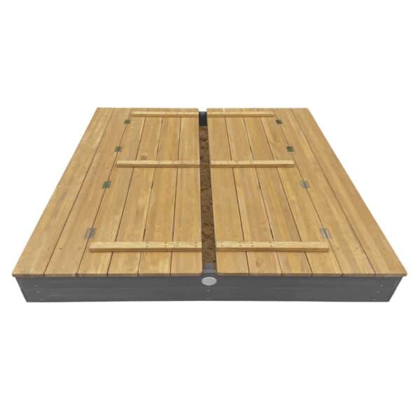 AXI Piaskownica XXL Ella 150x150 z Ławeczkami Szara - 005