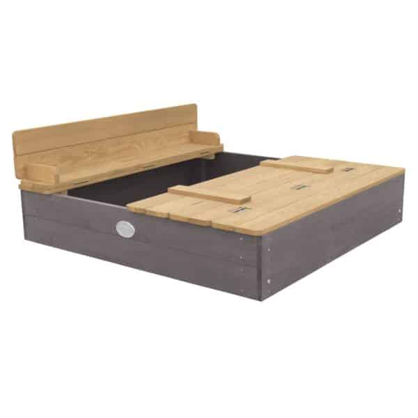 Axi Piaskownica Ella 100 x 95 z Ławeczkami Szara - 005